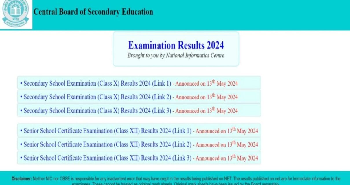 CBSE Class 10th 12th Result 2024